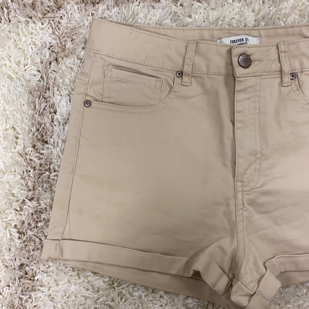 high wasted stretch shorts